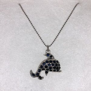 Jeweled Dolphin Necklace